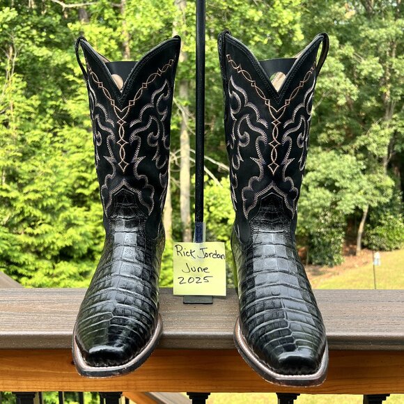 RUJO Boots Other - RUJO 'The Trace' In midnight color Caiman Belly Cowboy Boots in size 11D